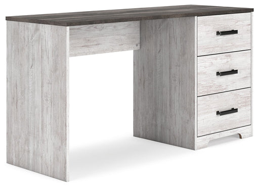 Shawburn - White / Dark Charcoal Gray - Home Office Desk - Premium Writing Desks from Signature Design by Ashley® - Just $208! Shop now at Furniture Wholesale Plus  We are the best furniture store in Nashville, Hendersonville, Goodlettsville, Madison, Antioch, Mount Juliet, Lebanon, Gallatin, Springfield, Murfreesboro, Franklin, Brentwood