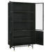 Santiago - 4 Door Metal Tall Storage Cabinet - Matte Black – Accent Cabinets by CoasterElevations at Furniture Wholesale Plus , Nashville furniture store