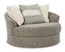 Creswell Oversized Swivel Accent Chair - Premium Chair from Ashley Furniture - Just $708.07! Shop now at Furniture Wholesale Plus  We are the best furniture store in Nashville, Hendersonville, Goodlettsville, Madison, Antioch, Mount Juliet, Lebanon, Gallatin, Springfield, Murfreesboro, Franklin, Brentwood