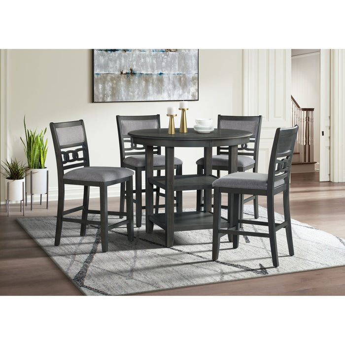 Amherst - Counter Table With Wood Leg - Gray Finish – Counter Tables by Elements International at Furniture Wholesale Plus , Nashville furniture store