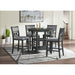 Amherst - Counter Table With Wood Leg - Gray Finish – Counter Tables by Elements International at Furniture Wholesale Plus , Nashville furniture store