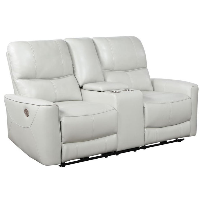 Greenfield - Upholstered Power Reclining Loveseat – Reclining Loveseats by Coaster Fine Furniture at Furniture Wholesale Plus , Nashville furniture store