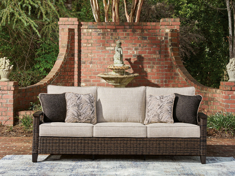 Monterey Point - Sofa With Cushion - Dark Brown – Sofas by Signature Design by Ashley® at Furniture Wholesale Plus , Nashville furniture store