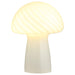 Kanaby - Mushroom Shaped Glass Bedside Table Lamp - White – Table Lamps by Coaster Fine Furniture at Furniture Wholesale Plus , Nashville furniture store