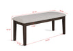 Wagner - Bench - Brown – Dining Benches by Crown Mark at Furniture Wholesale Plus , Nashville furniture store