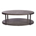 Modern View - Oval Cocktail Table - Dark Gray – Cocktail Tables by Liberty Furniture at Furniture Wholesale Plus , Nashville furniture store