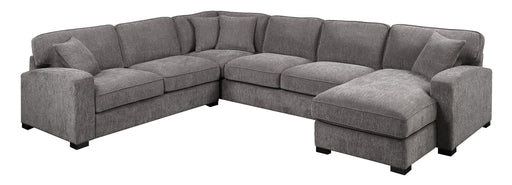 Repose - Sectional - Dark Gray - Premium Stationary Sectionals from Emerald Home - Just $2479! Shop now at Furniture Wholesale Plus  We are the best furniture store in Nashville, Hendersonville, Goodlettsville, Madison, Antioch, Mount Juliet, Lebanon, Gallatin, Springfield, Murfreesboro, Franklin, Brentwood
