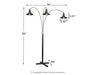 Sheriel - Black - Metal Arc Lamp - Premium Floor Lamps from Signature Design by Ashley® - Just $268! Shop now at Furniture Wholesale Plus  We are the best furniture store in Nashville, Hendersonville, Goodlettsville, Madison, Antioch, Mount Juliet, Lebanon, Gallatin, Springfield, Murfreesboro, Franklin, Brentwood