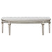 Evangeline - Curved Fabric Upholstered Bench - Silver Oak – Upholstered Benches by Coaster Fine Furniture at Furniture Wholesale Plus , Nashville furniture store