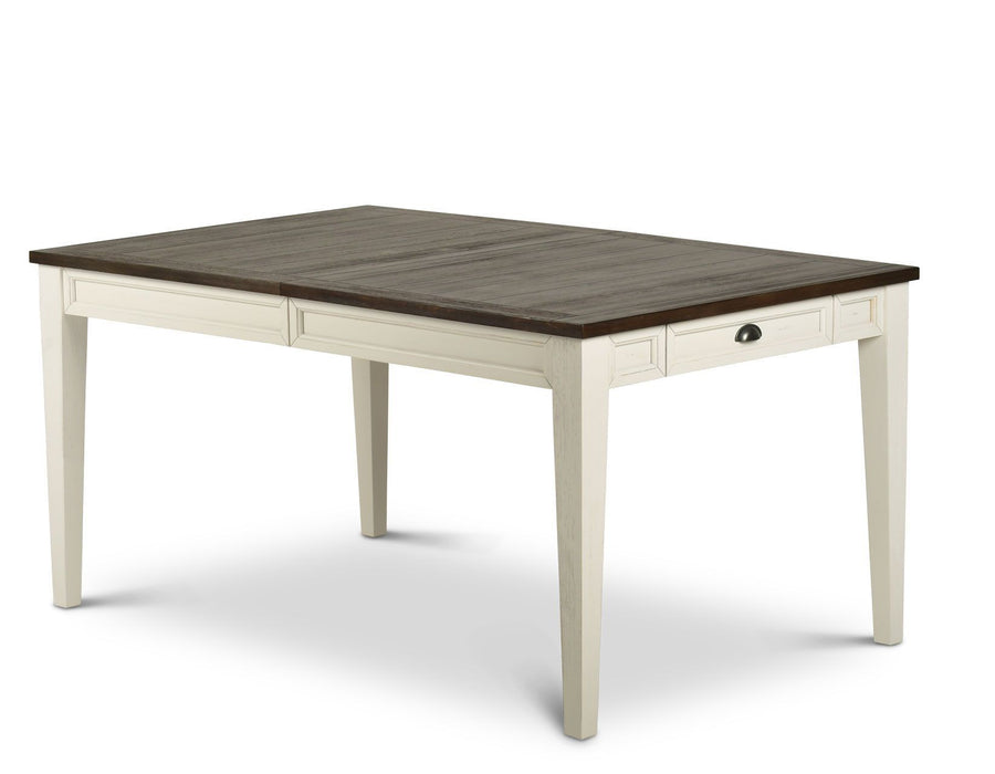 Cayla - Table - Dark Oak & White – Dining Tables by Steve Silver Furniture at Furniture Wholesale Plus , Nashville furniture store
