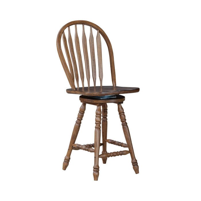 Carolina Crossing - Windsor Swivel Counter Chair – Swivel Chairs by Liberty Furniture at Furniture Wholesale Plus , Nashville furniture store