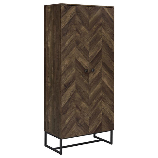 Carolyn - 2 Door Engineered Wood Accent Cabinet - Rustic Oak – Accent Cabinets by CoasterEveryday at Furniture Wholesale Plus , Nashville furniture store