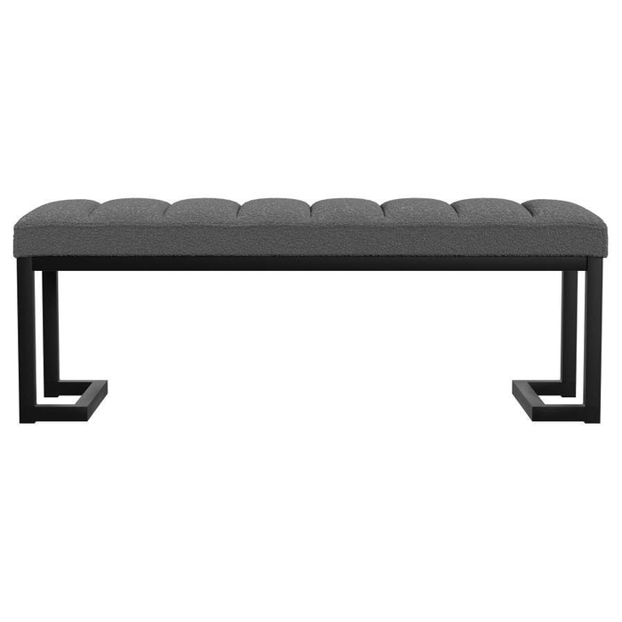 Mesa - Boucle Upholstered Tufted Accent Bench - Premium Upholstered Benches from Coaster Fine Furniture - Just $189! Shop now at Furniture Wholesale Plus  We are the best furniture store in Nashville, Hendersonville, Goodlettsville, Madison, Antioch, Mount Juliet, Lebanon, Gallatin, Springfield, Murfreesboro, Franklin, Brentwood