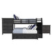 Hampton Kids - Bunk With Staircase And Trundle Bedroom Set – 3 Piece Bedroom Sets by Elements International at Furniture Wholesale Plus , Nashville furniture store