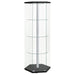 Zahavah - 4-Shelf Hexagonal Clear Glass Curio Cabinet - Premium Curio Cabinets from CoasterEveryday - Just $319! Shop now at Furniture Wholesale Plus  We are the best furniture store in Nashville, Hendersonville, Goodlettsville, Madison, Antioch, Mount Juliet, Lebanon, Gallatin, Springfield, Murfreesboro, Franklin, Brentwood