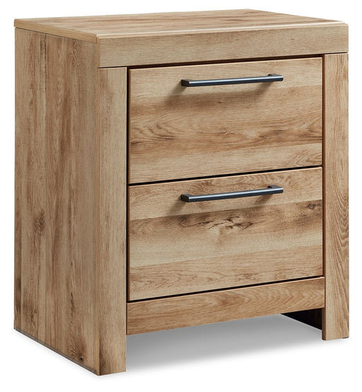 Hyanna - Two Drawer Night Stand - Tan Brown – Nightstands w/ Charging Stations by Signature Design by Ashley® at Furniture Wholesale Plus , Nashville furniture store