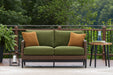 Horizon Hall - Brown / Green - Loveseat With Cushion - Premium Loveseats from Signature Design by Ashley® - Just $1048! Shop now at Furniture Wholesale Plus  We are the best furniture store in Nashville, Hendersonville, Goodlettsville, Madison, Antioch, Mount Juliet, Lebanon, Gallatin, Springfield, Murfreesboro, Franklin, Brentwood