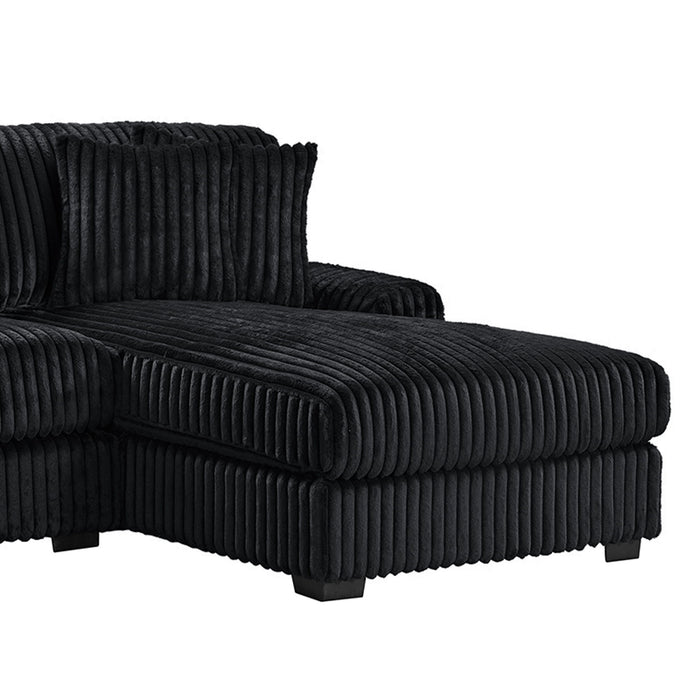Nightfall - Sectional Set With 2 Pillows – Stationary Sectionals by Elements International at Furniture Wholesale Plus , Nashville furniture store