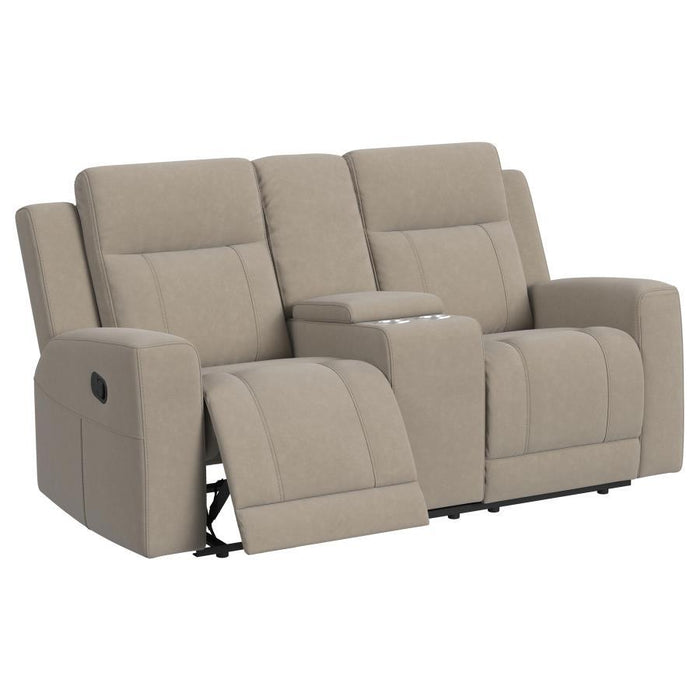 Brentwood - Upholstered Motion Reclining Loveseat – Reclining Loveseats by Coaster Fine Furniture at Furniture Wholesale Plus , Nashville furniture store