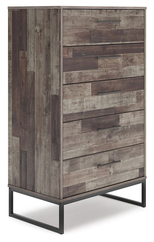 Neilsville - Black / Gray - Five Drawer Chest - Premium Accent Chests from Signature Design by Ashley® - Just $208! Shop now at Furniture Wholesale Plus  We are the best furniture store in Nashville, Hendersonville, Goodlettsville, Madison, Antioch, Mount Juliet, Lebanon, Gallatin, Springfield, Murfreesboro, Franklin, Brentwood
