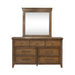 Carolina Park - Dresser & Mirror - Amber Brown – Dresser & Mirror by Liberty Furniture at Furniture Wholesale Plus , Nashville furniture store
