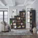 Meritage - 4 Piece Stepped Bookcase Wall Set - Aged Charcoal – 4 Piece Home Office Sets by Liberty Furniture at Furniture Wholesale Plus , Nashville furniture store