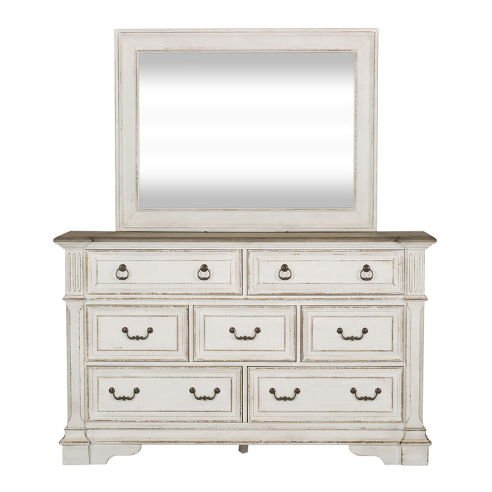Abbey Park - Dresser & Mirror - Antique White – Dresser & Mirror by Liberty Furniture at Furniture Wholesale Plus , Nashville furniture store