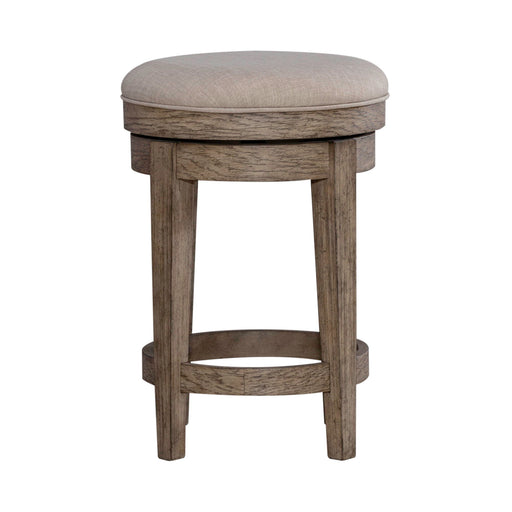 City Scape - Upholstered Swivel Console Stool - Burnished Beige – Counter Height (24"-27") by Liberty Furniture at Furniture Wholesale Plus , Nashville furniture store