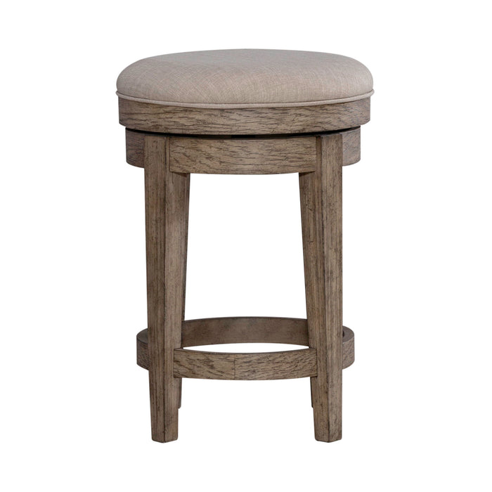 City Scape - Upholstered Swivel Console Stool - Burnished Beige – Counter Height (24"-27") by Liberty Furniture at Furniture Wholesale Plus , Nashville furniture store