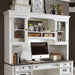 Allyson Park - Jr Executive Credenza Hutch - Wirebrushed White / Charcoal – Hutches by Liberty Furniture at Furniture Wholesale Plus , Nashville furniture store