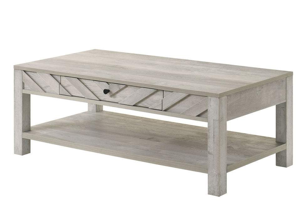 Valor - 3 Piece Cocktail Set - Antique White – Table Sets by Crown Mark at Furniture Wholesale Plus , Nashville furniture store