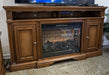 Channley - XL TV Stand With Fireplace Option - Brown – TV Stands by Signature Design by Ashley® at Furniture Wholesale Plus , Nashville furniture store