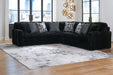 Midnight-Madness - Sectional Set – 4 Piece Living Room Sets by Signature Design by Ashley® at Furniture Wholesale Plus , Nashville furniture store