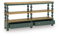 Finnworth - Console Sofa Table - Blue / Brown – Console Tables by Signature Design by Ashley® at Furniture Wholesale Plus , Nashville furniture store