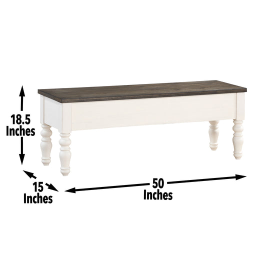 Joanna - Storage Bench - Two Tone – Storage Benches by Steve Silver Furniture at Furniture Wholesale Plus , Nashville furniture store
