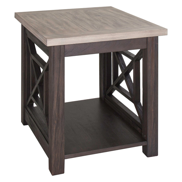 Heatherbrook - 3 Piece Table Set (1 Cocktail 2 End Tables) - Charcoal & Ash – Table Sets by Liberty Furniture at Furniture Wholesale Plus , Nashville furniture store