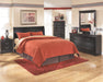 Huey Vineyard - Queen Sleigh Headboard - Black – Sleigh Headboards by Signature Design by Ashley® at Furniture Wholesale Plus , Nashville furniture store