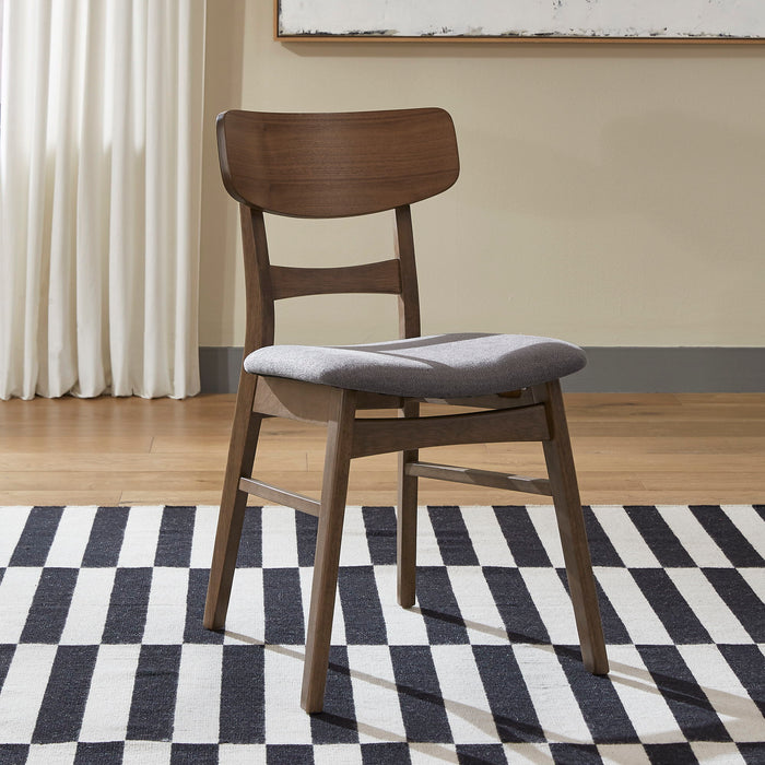 Space Savers - Panel Back Side Chair - Walnut – Side Chairs by Liberty Furniture at Furniture Wholesale Plus , Nashville furniture store