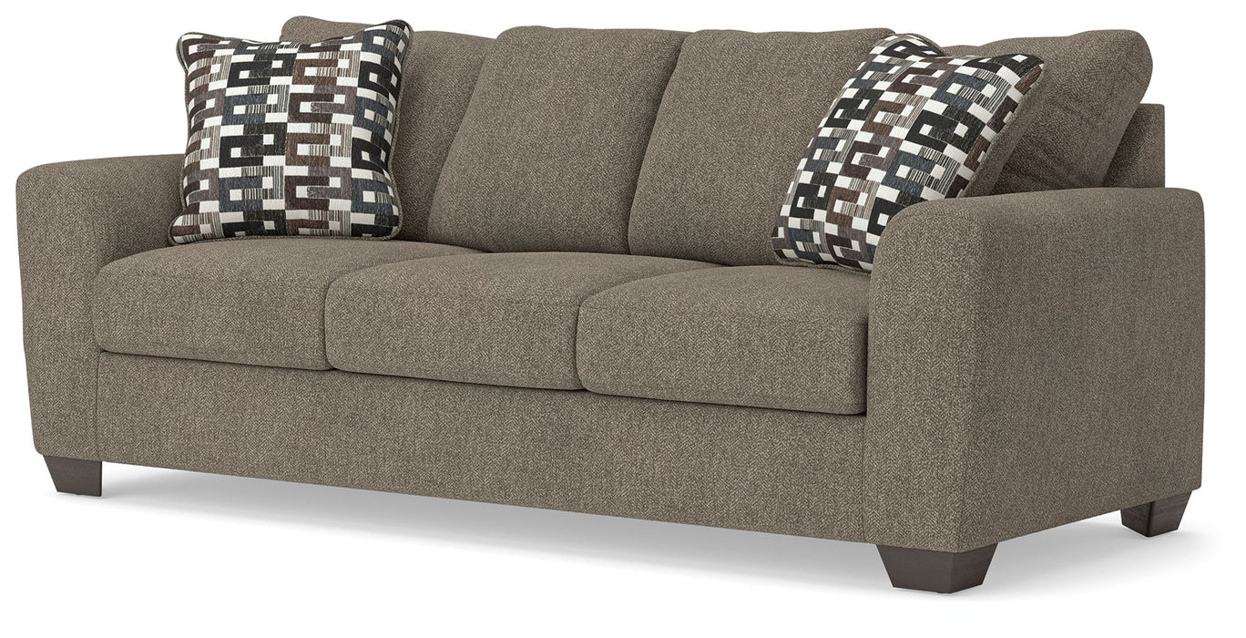 Triston-Peaks - Sofa - Suede – Stationary Sofas by Benchcraft® at Furniture Wholesale Plus , Nashville furniture store