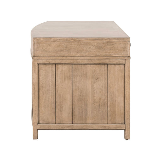 Proximity Place - Jr Executive Desk - Barley Buff – Executive Desks by Liberty Furniture at Furniture Wholesale Plus , Nashville furniture store