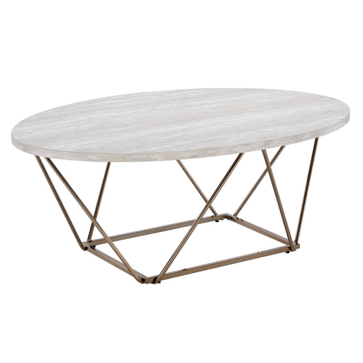 Rowyn - Faux Marble Top Table – Coffee Tables by Steve Silver Furniture at Furniture Wholesale Plus , Nashville furniture store