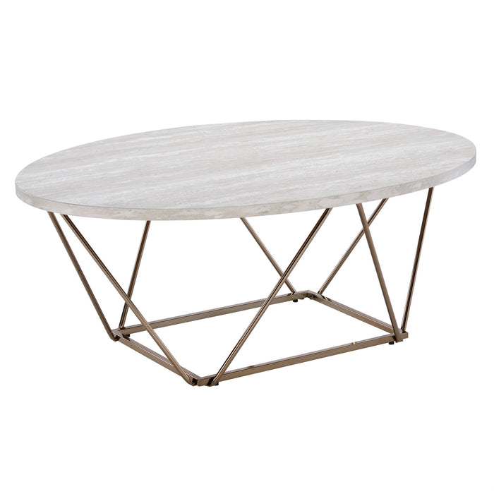 Rowyn - Faux Marble Top Table – Coffee Tables by Steve Silver Furniture at Furniture Wholesale Plus , Nashville furniture store