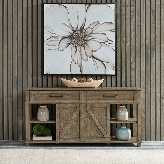 Parkland Falls - Sofa Table - Weathered Taupe – Sofa Tables by Liberty Furniture at Furniture Wholesale Plus , Nashville furniture store