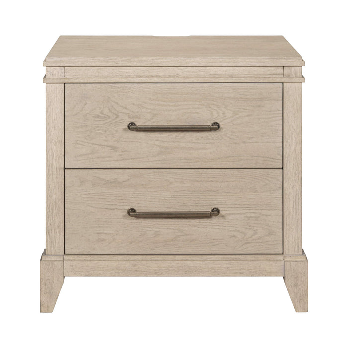 New Haven - Nightstand With Charging Station - Sanctuary White – Nightstands w/ Charging Stations by Liberty Furniture at Furniture Wholesale Plus , Nashville furniture store