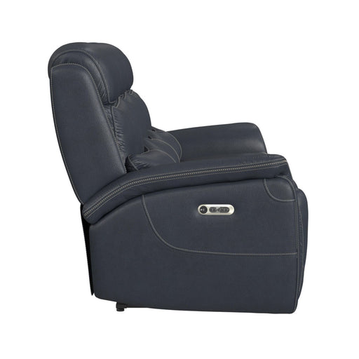 Aruba - Power Motion Sofa With Power Headrest - Pebble Navy – Reclining Sofas by Elements International at Furniture Wholesale Plus , Nashville furniture store