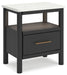 Cadmori - One Drawer Night Stand – Nightstands w/ Charging Stations by Signature Design by Ashley® at Furniture Wholesale Plus , Nashville furniture store