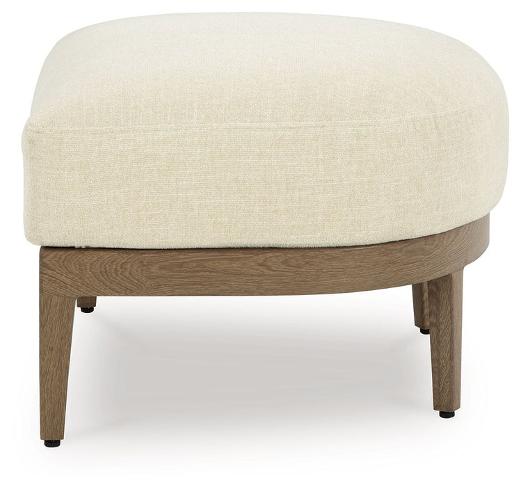 Serene Bay - Dark Brown / White - Ottoman With Cushion - Premium Ottomans from Signature Design by Ashley® - Just $358! Shop now at Furniture Wholesale Plus  We are the best furniture store in Nashville, Hendersonville, Goodlettsville, Madison, Antioch, Mount Juliet, Lebanon, Gallatin, Springfield, Murfreesboro, Franklin, Brentwood