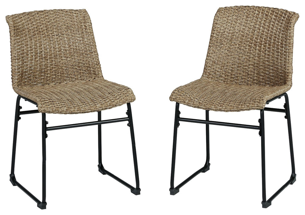Amaris - Brown / Black - Chair (Set of 2) - Premium Chair Sets from Signature Design by Ashley® - Just $208! Shop now at Furniture Wholesale Plus  We are the best furniture store in Nashville, Hendersonville, Goodlettsville, Madison, Antioch, Mount Juliet, Lebanon, Gallatin, Springfield, Murfreesboro, Franklin, Brentwood