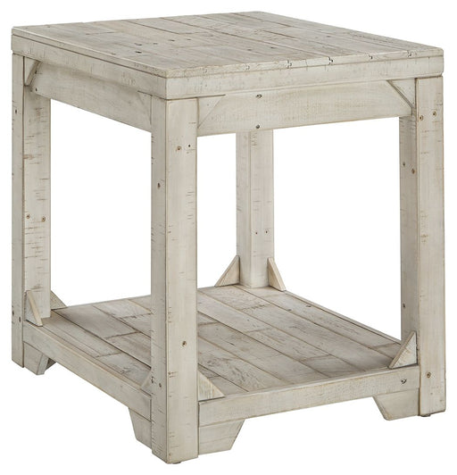 Fregine - Whitewash - Rectangular End Table - Premium End Tables from Signature Design by Ashley® - Just $218! Shop now at Furniture Wholesale Plus  We are the best furniture store in Nashville, Hendersonville, Goodlettsville, Madison, Antioch, Mount Juliet, Lebanon, Gallatin, Springfield, Murfreesboro, Franklin, Brentwood