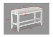 Wendy - Counter Height Bench - White / Beige – Counter Benches by Crown Mark at Furniture Wholesale Plus , Nashville furniture store
